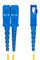 SMLCSC-OS2-50M - Single mode OS2 9/125µm UPC LC-SC LSOH Duplex Fibre Optic Patch Lead, 50m