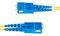 SMLCSC-OS2-50M - Single mode OS2 9/125µm UPC LC-SC LSOH Duplex Fibre Optic Patch Lead, 50m