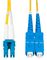 SMLCSC-OS2-50M - Single mode OS2 9/125µm UPC LC-SC LSOH Duplex Fibre Optic Patch Lead, 50m