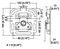 L405/928 - MOL Surface Mount Butterfly Latch Plain Dish 102 x 105mm PennBrite