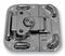 L405/928 - MOL Surface Mount Butterfly Latch Plain Dish 102 x 105mm PennBrite