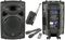 QR12PA - 12" Portable PA System with 2x Wireless Microphones and SD/USB Media Player