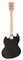 BUFFALO-ST BK - Double Cutaway Electric Guitar with 2x Humbuckers, Black