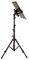 TECHASSIST - Portable Microphone & Tablet Stand with Universal Tablet/Phone Holder