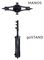 TECHASSIST - Portable Microphone & Tablet Stand with Universal Tablet/Phone Holder