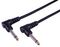 PLS00711 - 6.35mm 1/4" 90° Mono Male Jack Lead, 1m