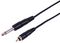 PLS00739 - 6.35mm 1/4" Male Jack to Male Phono (RCA) Mono Lead, 1m