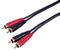 PLS00752 - 2x RCA Phono to RCA Phono Mono Male Lead, 0.5m
