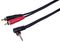 PLS00817 - 3.5mm 90 Stereo Jack to 2x RCA Phono Lead, 0.5m