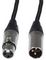 190.267UK - Retro Braided XLRF-XLRM Microphone Lead, 3m, Black