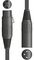 190.267UK - Retro Braided XLRF-XLRM Microphone Lead, 3m, Black