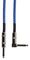 190.305UK - Retro Braided Guitar Lead, Right Angled Plug to Plug, 3m, Blue/White