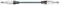 190.375UK - Retro Braided Guitar Lead, Plug to Plug, 3m, Blue/White