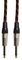190.376UK - Retro Braided Guitar Lead, Plug to Plug, 3m, Black/Red
