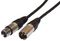 190.081UK - 3 Pin XLR Plug to 3 Pin XLR Socket Shielded Microphone Lead, 3m