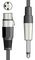190.087UK - Shielded 6.3mm Mono Jack Plug to 3 Pin XLR Socket Microphone Lead, 6m