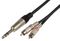 S6J-2R150 - 6.3mm Stereo Jack Plug to 2x RCA Phono Plugs Lead, 1.5m