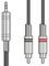 S3J-2R600 - 3.5mm Stereo Jack Plug to 2x RCA Phono Plugs Lead, 6m