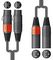 2XF-2XM300 - 2x XLR Sockets to 2x XLR Plugs Lead, 3m