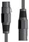 XF-XM050BK - 3 Pin XLR Male to Female Patch Lead, 0.5m Black