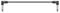 PATCH050BK - Right Angle Mono Jack Plug to Right Angle Mono Jack Plug Patch Leads, Pack of 6, 0.5m