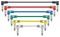PATCH050CL - Right Angle Mono Jack Plug to Right Angle Mono Jack Plug Patch Leads, Pack of 6, 0.5m