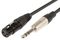 XF-S6J150 - 3 Pin XLR Socket to 6.3mm Stereo Jack Plug Lead, 1.5m