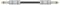 190.281UK - 6.3mm Mono Jack Plug to 6.3mm Mono Jack Plug Braided Guitar Lead, Black, 3m