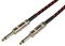 190.296UK - 6.3mm Mono Jack Plug to 6.3mm Mono Jack Plug Braided Guitar Lead, Black / Red, 6m