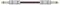 190.296UK - 6.3mm Mono Jack Plug to 6.3mm Mono Jack Plug Braided Guitar Lead, Black / Red, 6m