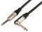 190.381UK - 6.3mm Mono Jack Plug to 6.3mm Mono Right Angle Jack Plug Braided Guitar Lead, Black, 3m