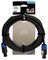 G113CB - Assorted Coloured 6.35mm Jack Plug to 6.35mm Jack Plug Screened Patch Leads, 0.3m