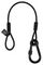 CLAM83 - 350mm Stainless Steel Safety Wire, 50kg, Black