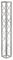 TRUS081S - Quad Steel Deco Truss, Steel, Silver, 1.5m