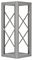 TRUS083S - Quad Steel Deco Truss, Steel, Silver, 0.5m