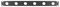 RPX-1U-6D - 19” 1U Rack Panel with 6x D Type XLR Panel Connector Holes