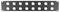 RPX-2U-16D - 19” 2U Rack Panel with 16x D Type XLR Panel Connector Holes
