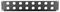 RPX-2U-16D - 19” 2U Rack Panel with 16x D Type XLR Panel Connector Holes