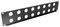 RPX-2U-16D - 19” 2U Rack Panel with 16x D Type XLR Panel Connector Holes