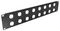 RPX-2U-16D - 19” 2U Rack Panel with 16x D Type XLR Panel Connector Holes