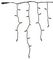 41810 - LED Rubber Icicle Lights, Warm White, Black, 5m