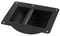 H1105/06 - 6-Hole Recessed Steel Bar Handle Black