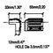 C1537 - Heavy Duty Black Plastic Corner Guards 2 Pack