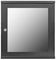 CAB-W12U-EL450 - 12U 19" Black EcoNetCab Steel Wall Mount Rack Enclosure - 600x550x450mm