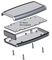 1553BBK - Black ABS Handheld Enclosure with Grey Grip - 117x79x24mm