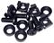 CAGENUT4BK - Cage Nuts, M6, Black, Pack of 4