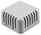 1551V1GY - IP30 Miniature Vented Enclosure, Light Grey, 40x40x20mm
