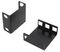 MRB1U50BK - Steel Recess Brackets, 1U, 50mm, Pack of 2