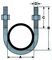 U-Bolt 1" - M6 x 34mm (1") U-Bolt BZP Steel, 5 Pack