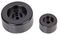 F0622/624-PE4 - 20mm / 30mm Plastic Screw Mount Round Stacking Feet, Black 8 Pack